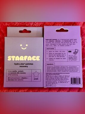 Starface Purple Hydro-Star Acne Recovery Patches — 32 Hydrocolloid Spot Patches